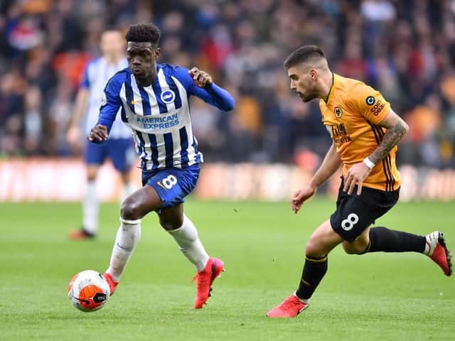 Yves Bissouma impressed in the Brighton midfield at Wolves