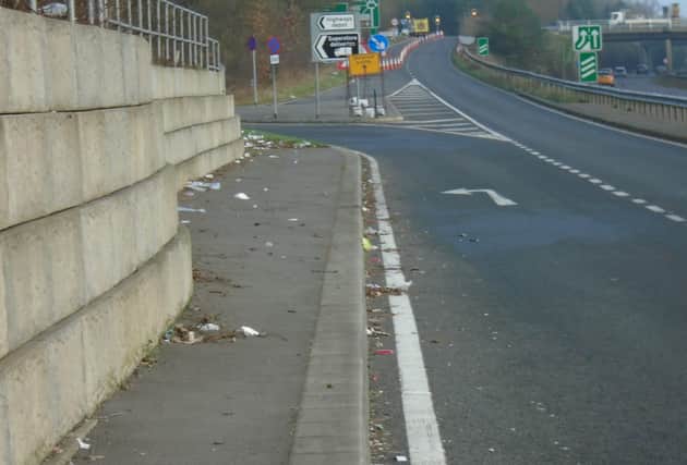 One of Horsham's litter problem zones SUS-201003-095842001