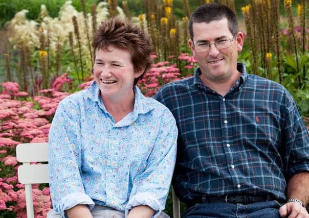 Pauline and Paul McBride, owners of Sussex Prairie Gardens (Photo by Marianne Majerus)