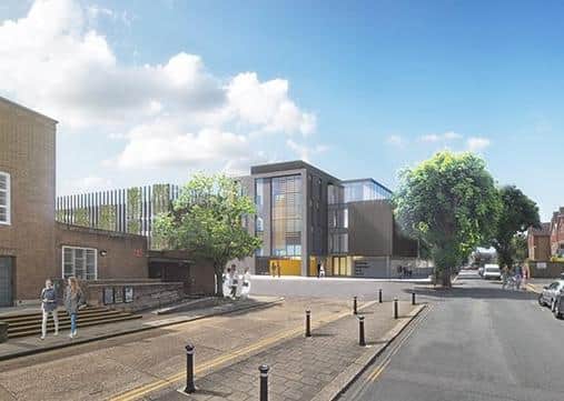 MPs Tim Loughton and Sir Peter Bottomley have been shown plans for a new £34m health centre. An artist's impression of how the centre could look.