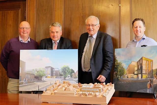 MPs Tim Loughton and Sir Peter Bottomley have been shown plans for a new £34m health centre.