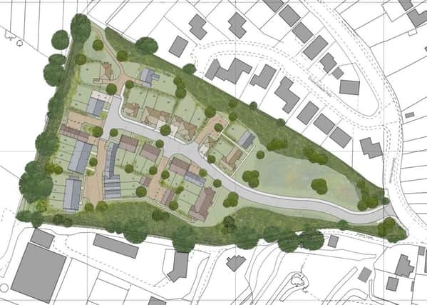 Sandy Lane, Henfield, proposed development layout