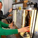 Gareth Harries and his wife Gemma Clegg, co-owners of Beer No Evil. Picture: Steve Robards SR2003062
