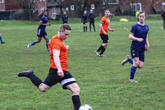 Football action at the University of Chichester / Picture: Jordan Colborne