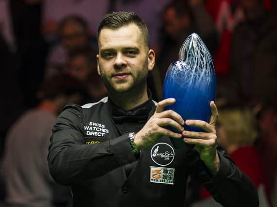 Jimmy Robertson clutching the European Masters Trophy back in 2018. Photo courtesy of World Snooker / Tai Chengzhe