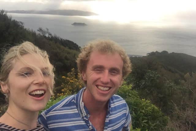 Emily with her brother Tom in New Zealand
