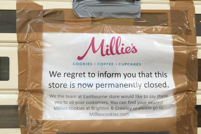 'We regret to inform you this store is now permanently closed' the sign says