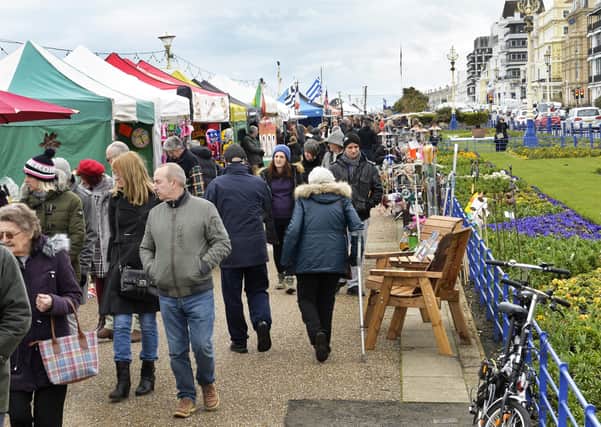 A previous Easter market on Eastbourne's seafront