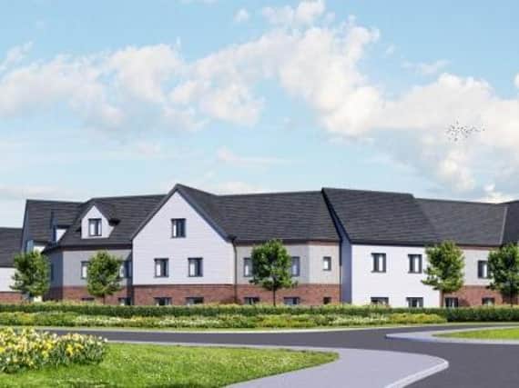 CGI impression of the proposed care home. Produced by Vail Williams LLP on behalf of Perseus Land and Developments Limited