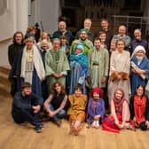 The cast and crew of the Lewes Passion Play. Photo by
