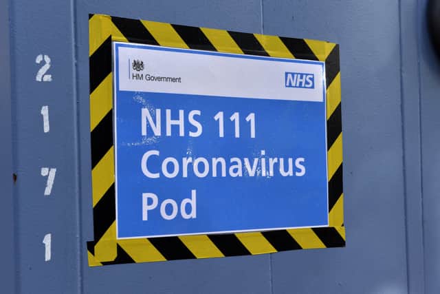 Eastbourne District General Hospital Coronavirus Pod (Photo by Jon Rigby)