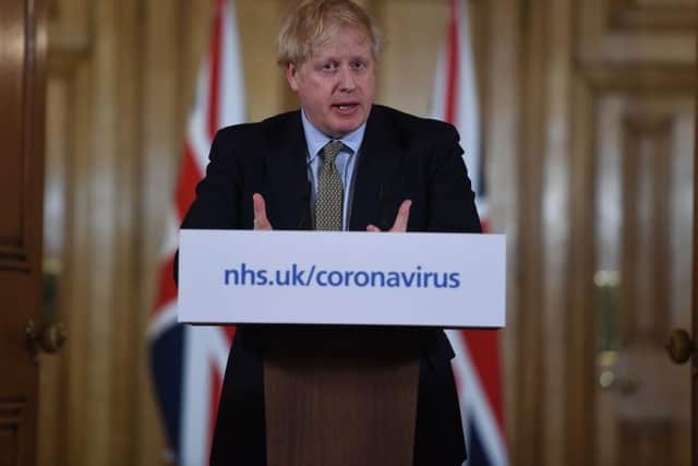 Boris Johnson gives a press conference about the ongoing situation with the coronavirus (Photo: Eddie Mulholland - WPA Pool/Getty Images)