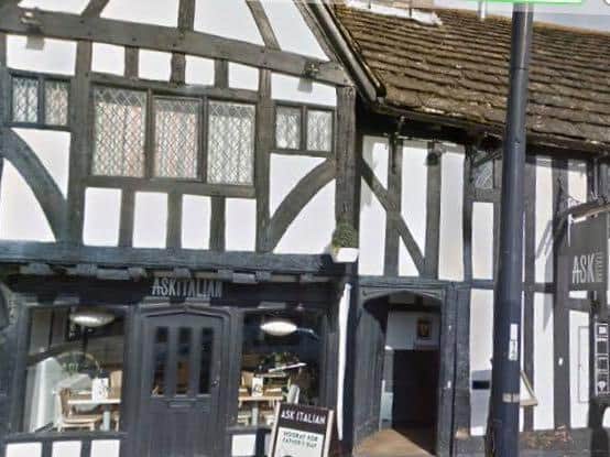 ASK's restaurants inCrawley (pictured) and Horsham will remainopen for takeaway. Photo: Google Street View