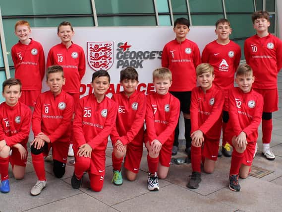 Roffey Robins Atletico under-11s enjoyed a once in a lifetime trip to St George's Park. Picture courtesy of Ricardo Moratalla