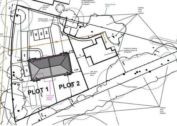Layout plan of the proposed development