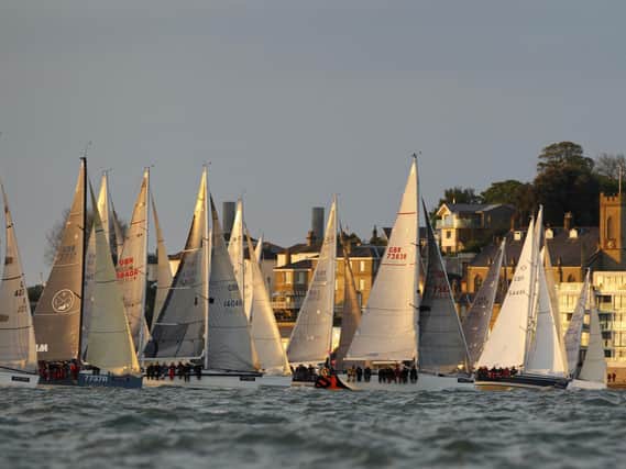 The start of the Round the Island Race