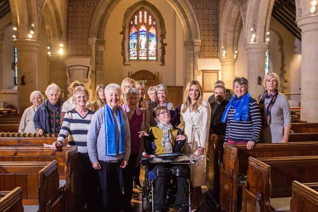 The Mothers’ Union West Tarring branch with Katherine Jenkins at St Andrew's Church
