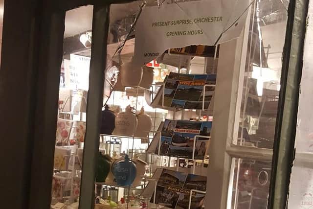 The owners of the shop said a charity collection box was stolen during the break-in
