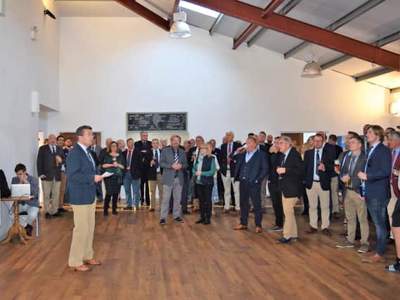 President Gareth Webb at 2018's official opening of the Oaklands Pavilion, where all bookings for the near future have now had to be cancelled