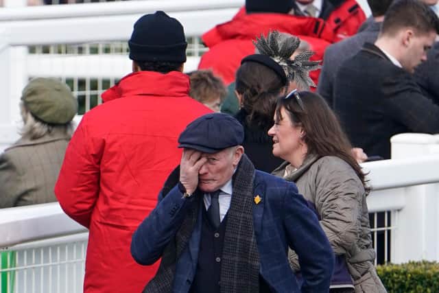 Trainer Gary Moore can't believe Goshen has unseated son Jamie / Picture: Getty