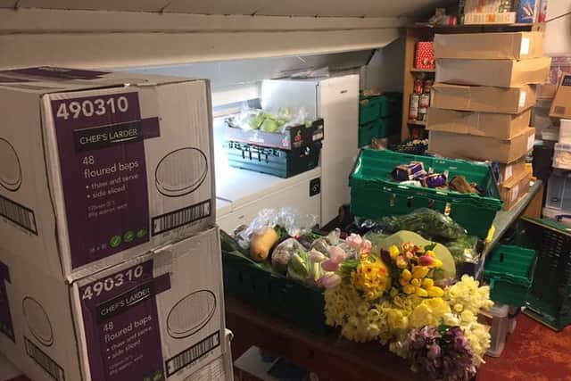 Surplus food donated to Sussex Homeless Support by businesses and restaurants that have closed due to the coronavirus nHTIh0fzMD3Ds_inC5fA