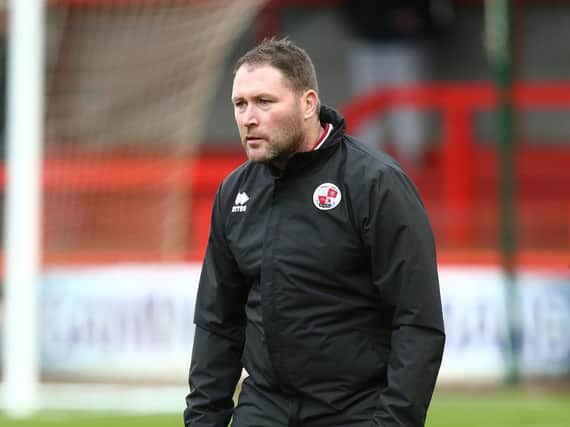 Crawley Town assistant head coach Lee Bradbury. Picture by Getty Images