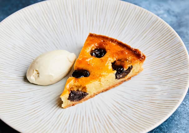 Stuarts in Pulborough is adapting its business during the coronavirus crisis by delivering food such as this prune and armagnac tart. Picture: Milly Fletcher SUS-200325-134717001