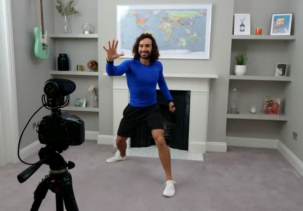 Joe Wicks, aka The Body Coach, teaches the UK's school children physical education live via YouTube  (Photo by The Body Coach via Getty Images) SUS-200326-151227003