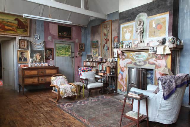 Duncan Grant's studio at Charleston Trust, in Firle. Photograph: Penelope Fewster