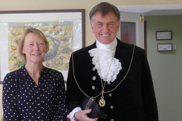 High Sheriff of West Sussex Dr Tim Fooks with his wife, Sarah