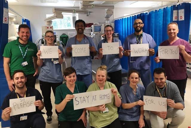 Eastbourne A&E staff: "We come to work for you, so please stay at home for us."