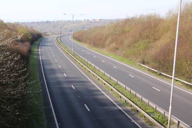 The A27 in Hove - photo taken this week