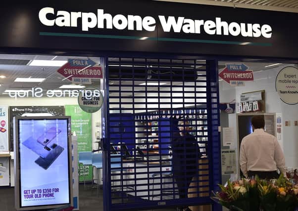 The Carphone Warehouse store in Peterborough
