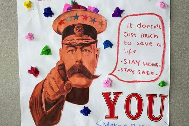 'Your country needs you...to stay at home'