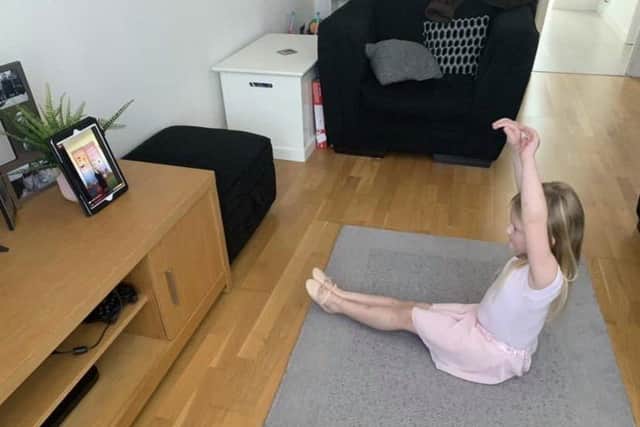 Dancers from babyballet Bognor Regis and Rustington are taking their class at home