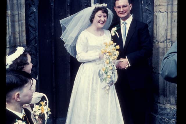 The Stannards on their wedding day