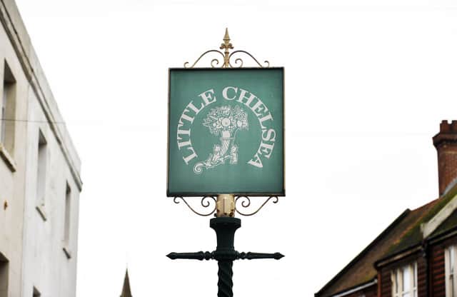 Little Chelsea sign in South Street, Eastbourne (Photo by Jon Rigby) SUS-180124-184335008