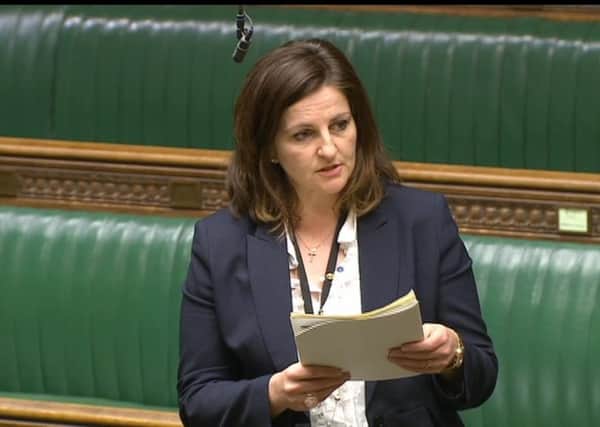 Eastbourne MP Caroline Ansell speaking in Parliament