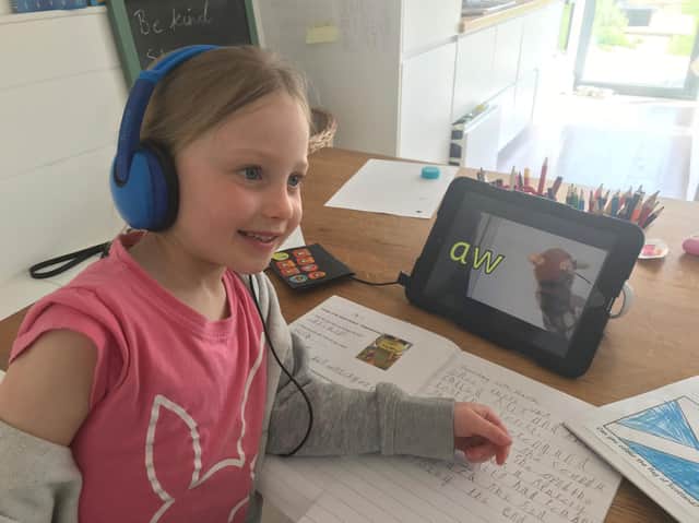 A Chichester Free School pupil gets busy homeworking