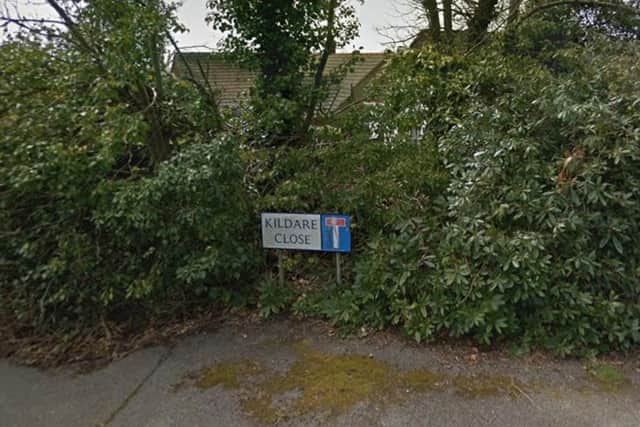 The care worker said his personal protective equipment was stolen while his car was parked in Kildare Close, Hastings. Picture: Google