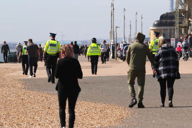 Visitors flock to Brighton beach during lockdown despite warnings not to