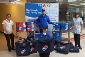 Domino's delivery to Southlands Hospital in Shoreham
