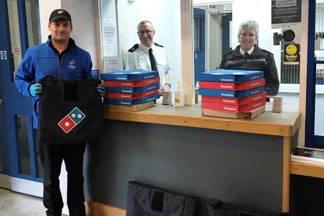 Domino's delivery to Shoreham Police Station