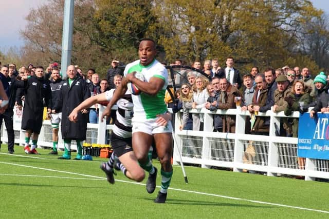 Declan Nwachukwu was the leading scorer with 18 tries. Picture by Richard Ordidge