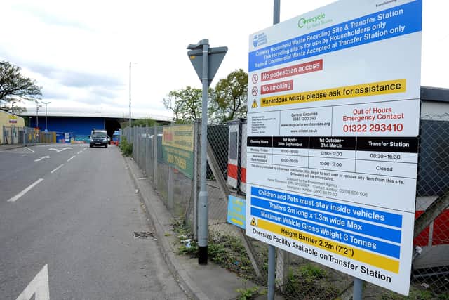 Crawley Household waste and recycling site, Metcalf Way. Pic Steve Robards SR1707716 SUS-170415-173028001
