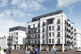 Artist's impression of the two new blocks of flats in Waterloo Square