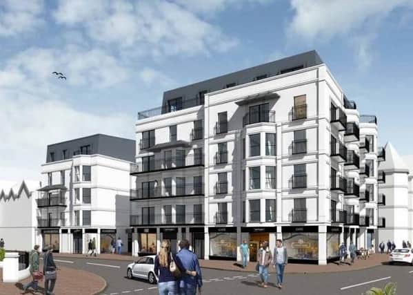 Artist's impression of the two new blocks of flats in Waterloo Square
