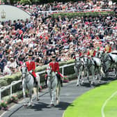 The royal carriage arrives for the final day of Royal Ascot 2019 / Picture: Getty