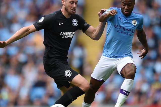 Adam Webster made his full Premier League debut for Brighton at Manchester City following his 22m signing from Bristol City
