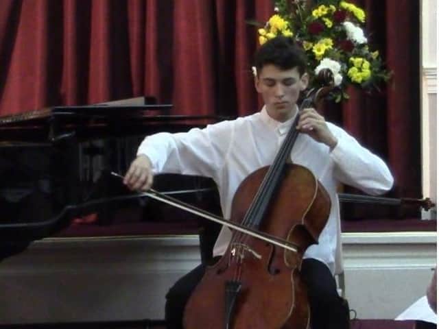 Bognor Regis cellist James Dew